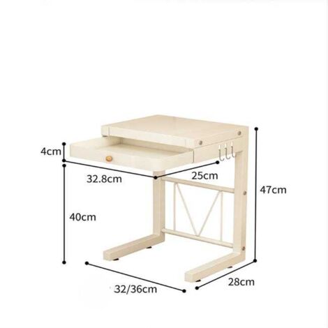 Estante para olla arrocera, soporte para electrodomésticos de cocina, doble nivel deslizante, blanco (con soporte para palillos + 3 ganchos)