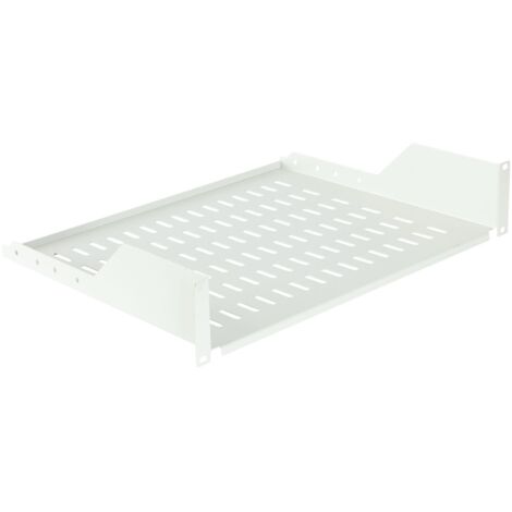 Estante para rack Lanview 2U de 19" (diámetro de 350 mm), blanco, RAS210WH