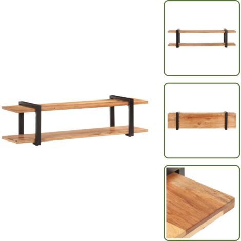 Estante para TV - vidaXL Mueble para TV madera maciza de acacia 160x40x40 cm - Mesa de centro