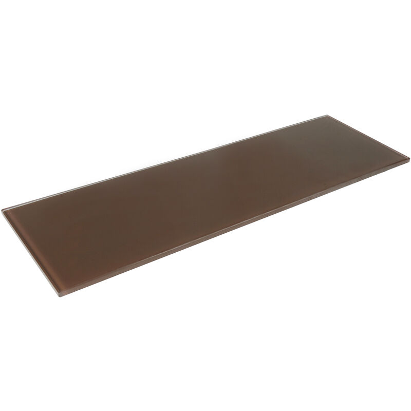 

Estante de Cristal Templado para Baño | Estilo Decorativo | Fabricado en Cristal | Acabado en Marrón chocolate | Medidas 450*6*120 mm | Espesor de la