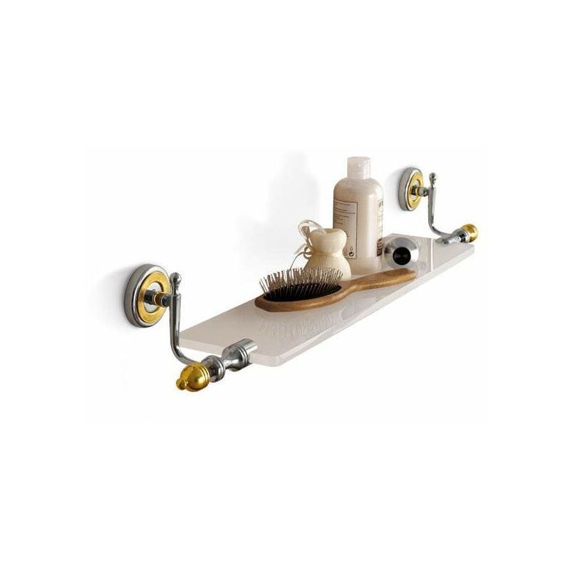 

Estante de pared Queen 6613-6513 | Cromo / Dorado - Tl.bath
