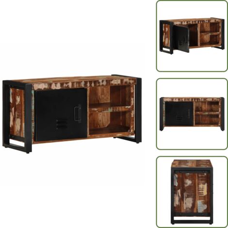 Estante - vidaXL Mueble para la TV 80x30x40 madera maciza reciclada - Muebles para salón