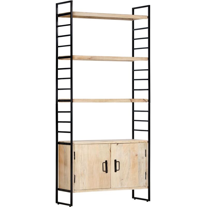 

Youthup - Estantería de 4 niveles madera maciza de mango 80x30x180 cm - Marrón