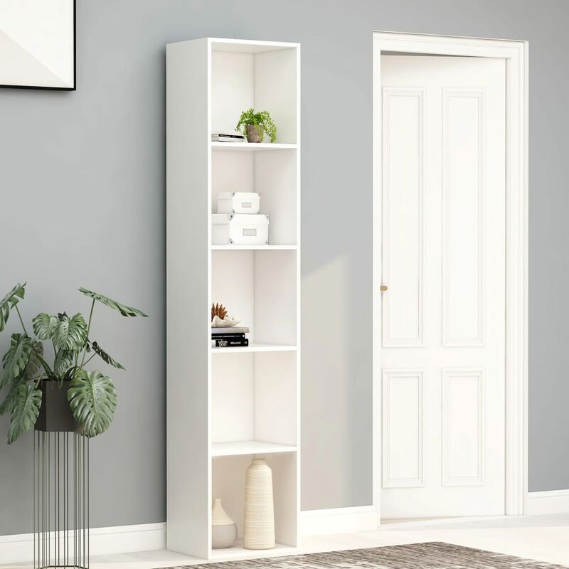 

Estantería de aglomerado blanco 40x30x189 cm - Blanco