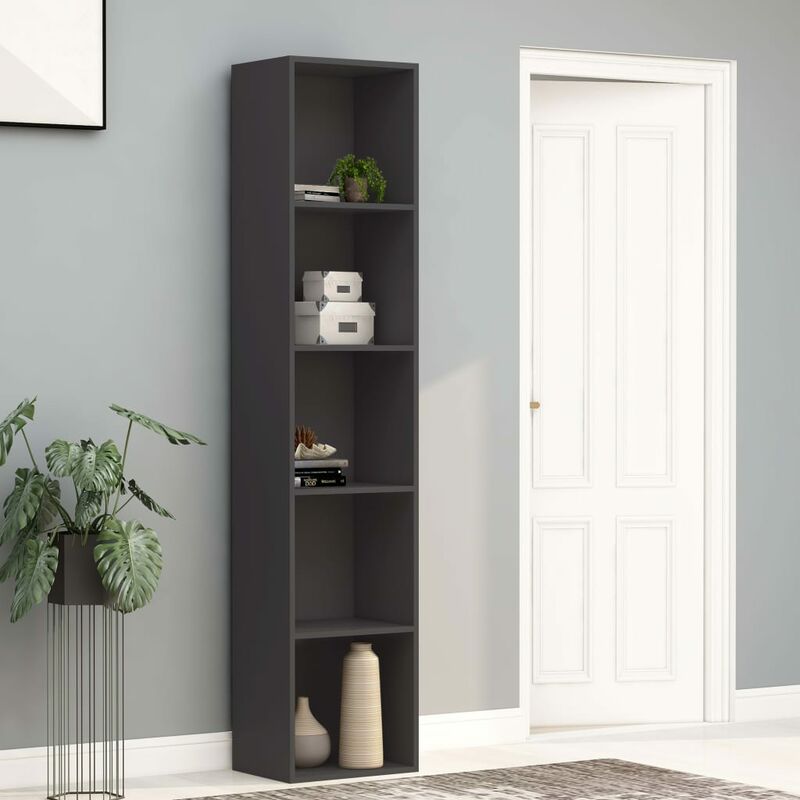 

Estantería de aglomerado gris 40x30x189 cm - Gris