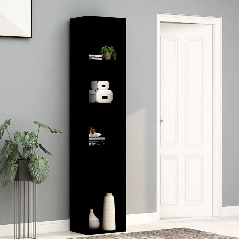 

Estantería de aglomerado negro 40x30x189 cm - Negro