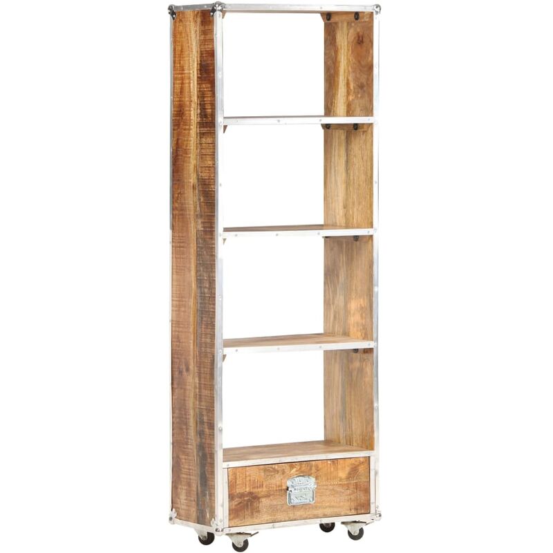 

Estantería de madera maciza de mango en bruto 56x28x163 cm - Marrón