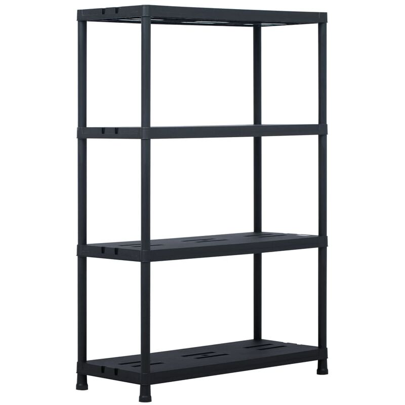 

Estantería de plástico 220 kg 90x40x138 cm negro - Negro
