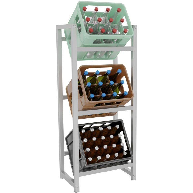 

Estantería Para Cajas De Refrescos Stack Acero Inoxidable 116x47x31 cm