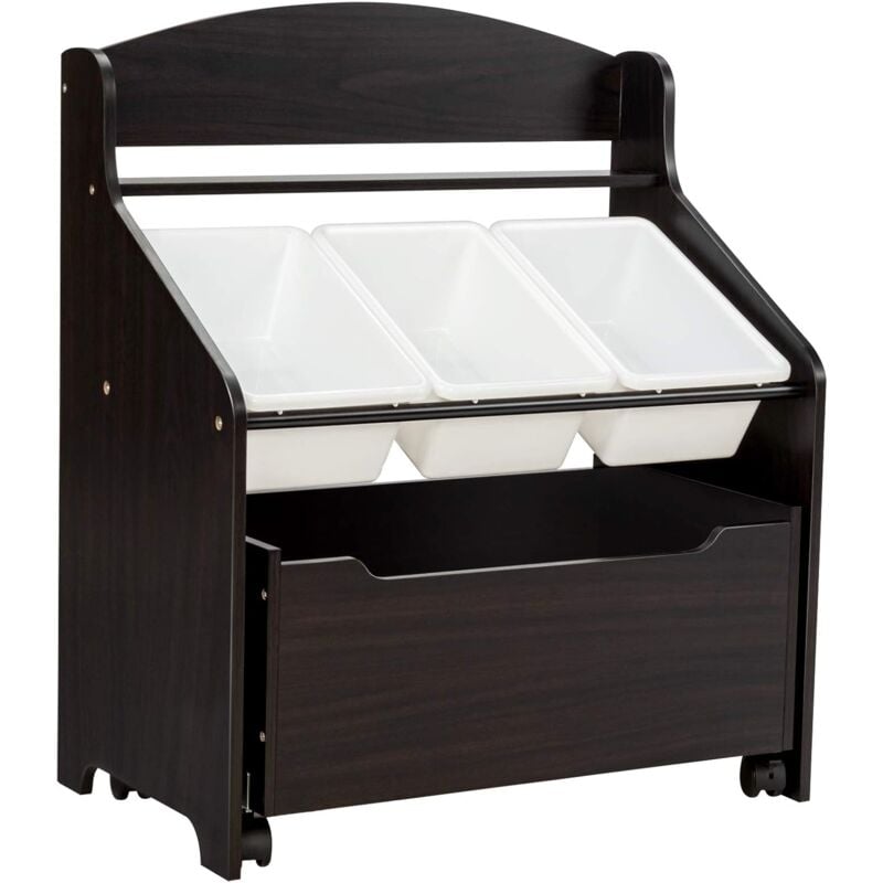 

Estantería para Juguetes con Compartimento 3 Cajas de Almacenamiento y Estante Organizador de Juguetes para Niños Ideal para Habitaciones de Niños