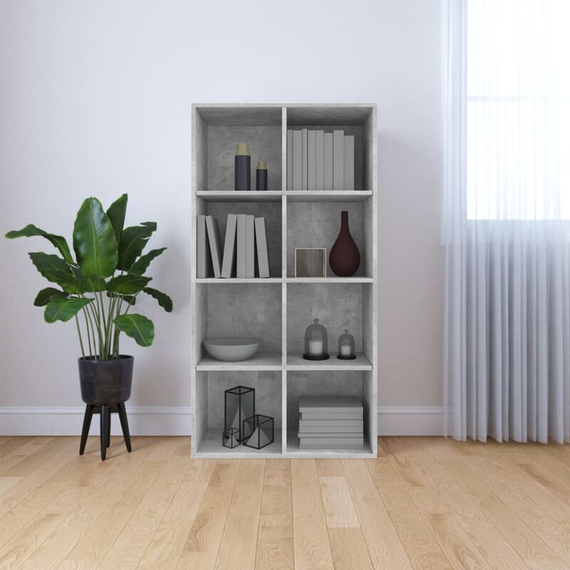 

Estantería/Aparador aglomerado hormigón gris 66x30x130 cm - Gris