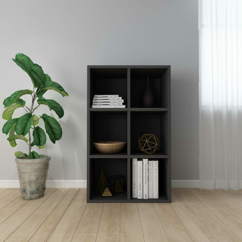 

Estantería/Aparador de aglomerado negro 66x30x97,8 cm - Negro