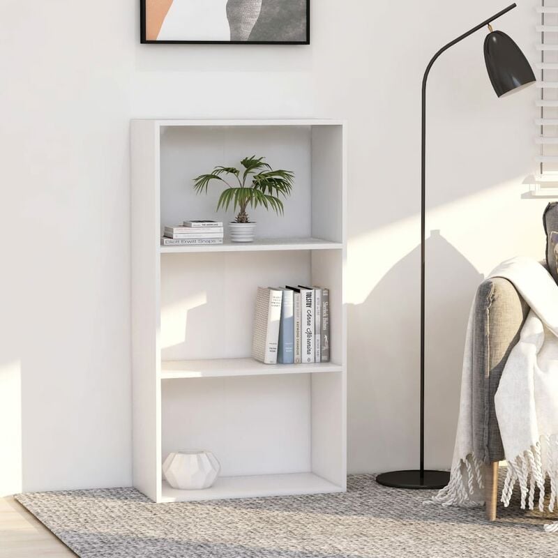 

vidaXL Estantería de Aglomerado Blanco 60x30x114 cm - Blanco