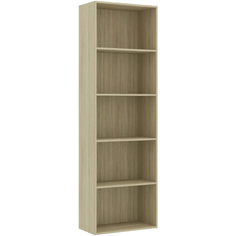 

vidaXL Estantería de Aglomerado Color Roble Sonoma 60x30x189 cm - Marrón