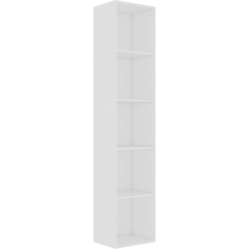 

vidaXL Estantería de Aglomerado Blanco 40x30x189 cm - Blanco