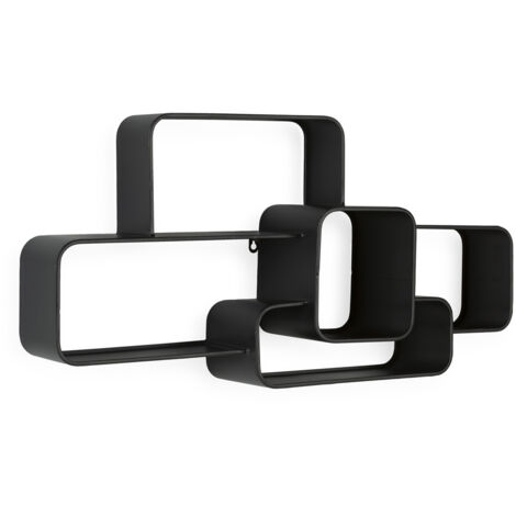 Estanteria 80X16X40,2 Metal Negro