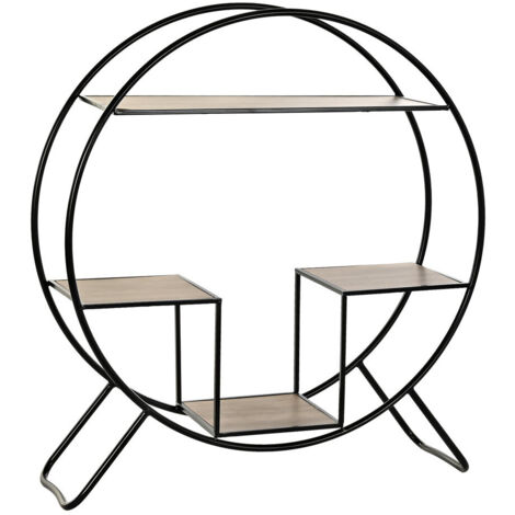 Estanteria Abeto Metal 90X30X100 Negro