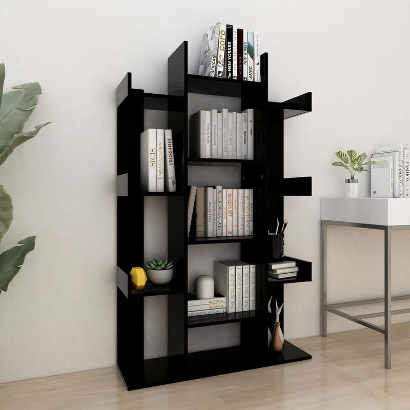 

Estantería aglomerado negro 86x25,5x140 cm