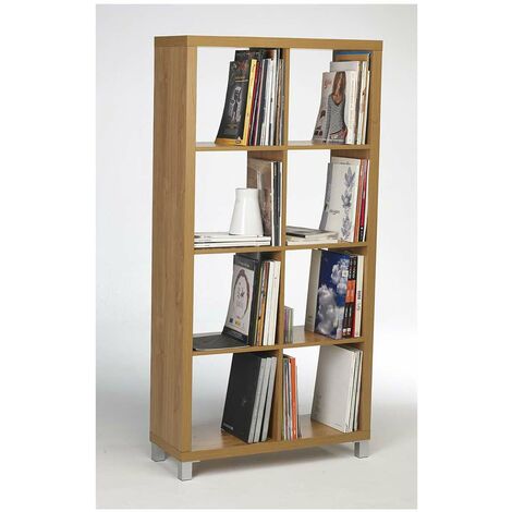Estantería alta kubox 2x4 acabado maple, 146 cm(alto)76 cm(ancho)29 cm(fondo) .