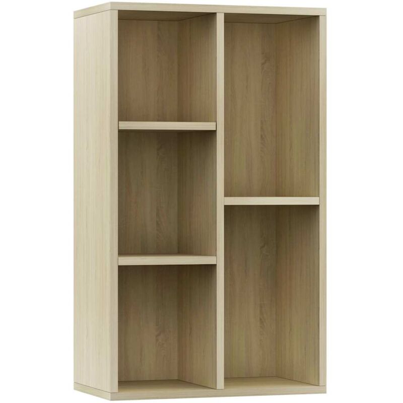 

vidaXL Estantería/Aparador Aglomerado 50x25x80 cm Color Roble Sonoma - Marrón