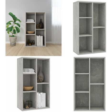 Estantería/Aparador madera contrachapada gris 50x25x80 cm - Aparador - Muebles de madera