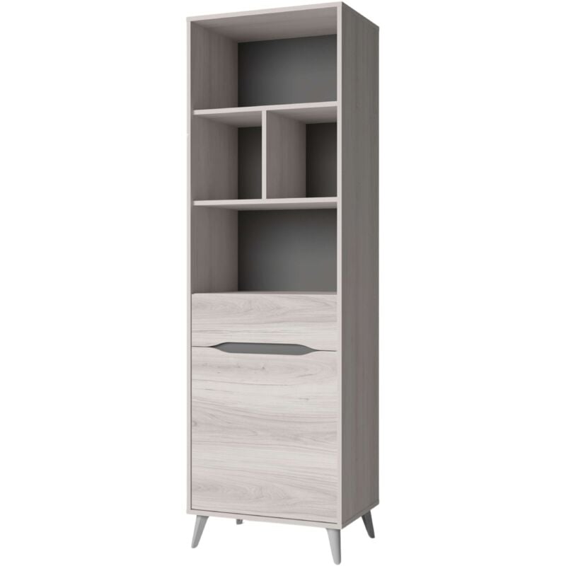

Estanteria Atenea salón Comedor Estilo Moderno Color Shamal Pizarra habitacion 185x58x40