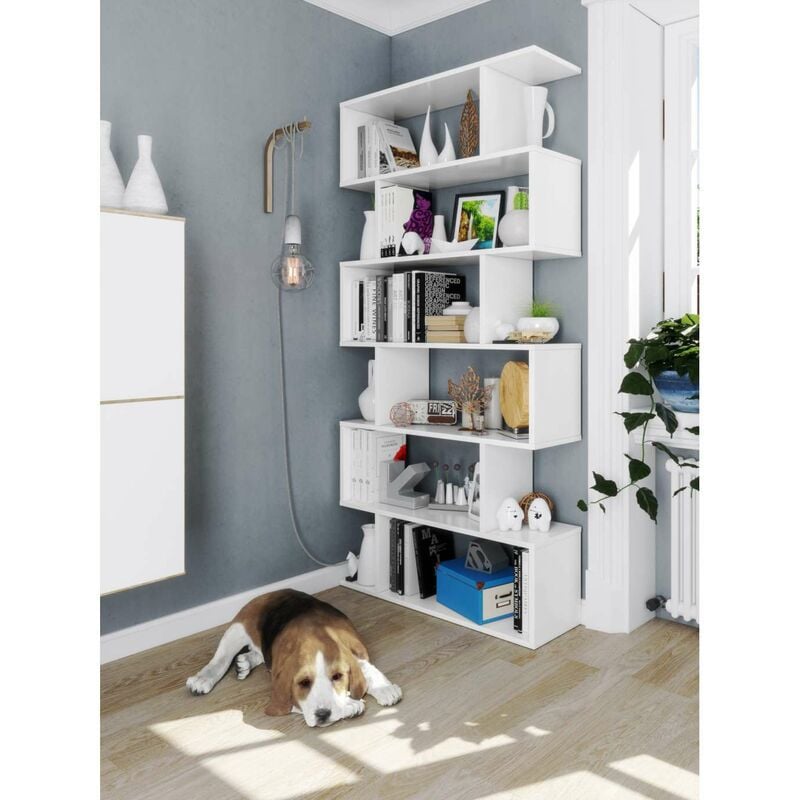 

FRS - Estanteria alta Canton varios colores a elegir 192 cm(alto)80 cm(ancho)25 cm(fondo) . Color BLANCO BRILLO