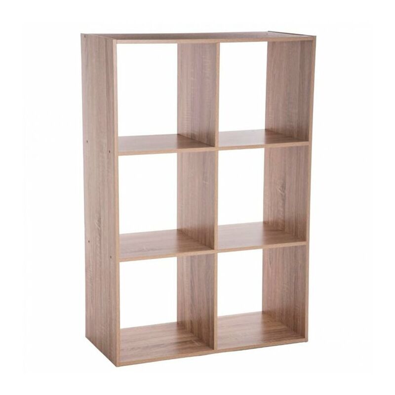 

Estantería auxiliar de madera 6 estantes Color ROBLE