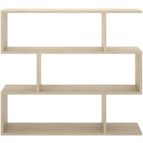 Estantería baja Ibros en roble natural 96 cm(alto)110 cm(ancho)25 cm(fondo). .