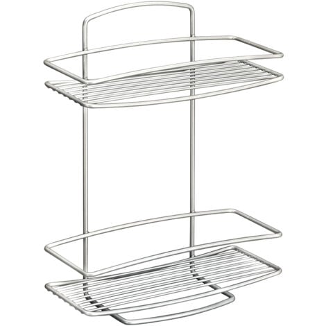 METALTEX IBERIA ESTANTERIA BAÑO DOBLE 26X11X35 EPOXI GRIS