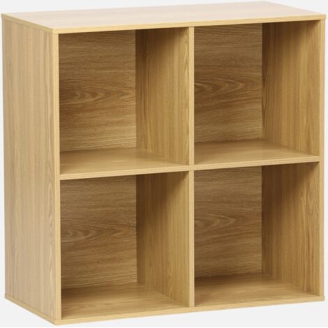 Estantería, biblioteca, módulo de almacenamiento, 4 compartimentos