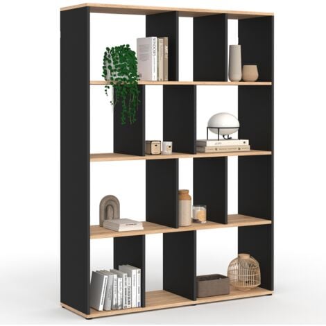 Libreria A Scala IDMarket | Legno Di Faggio | 4 Livelli Con Ante E Cassetti | Design Moderno E Modulare - Foto 11