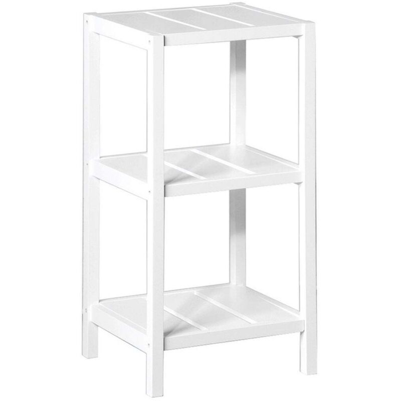

Lolahome - Estantería con 3 baldas de madera blanca de 37x33x76 cm