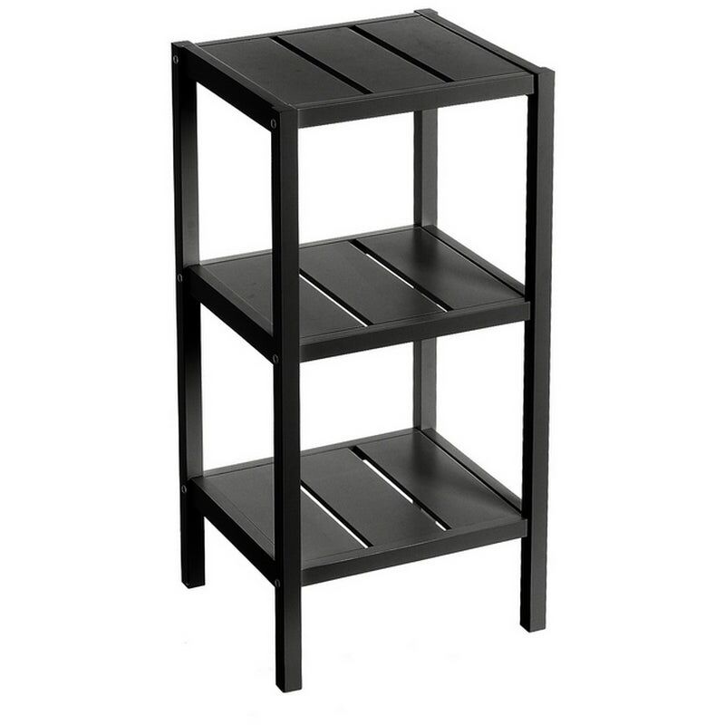 

Lolahome - Estantería con 3 baldas de madera nórdica negra de 76x33x37cm