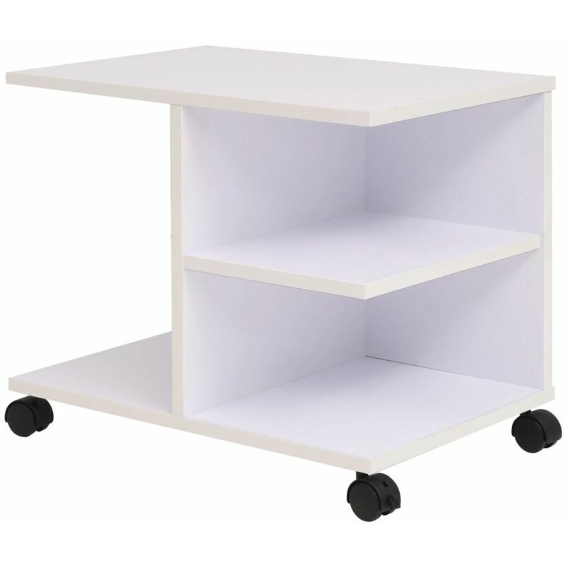 

Estantería con ruedas 50x35x42 cm blanca
