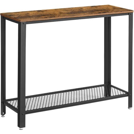 Estantería consola marrón oscuro para recibidor BEGRYF 101,5x35x80