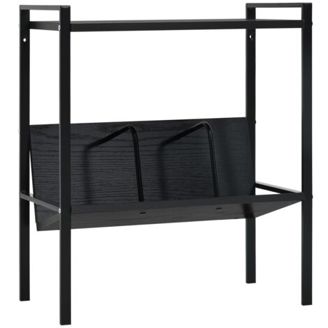 Estantería de 2 niveles madera de ingeniería negro 52x28x59 cm vidaXL