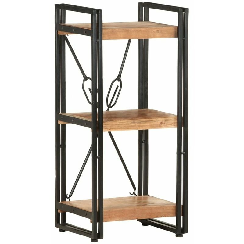 

Estanteria de 3 niveles de madera maciza de acacia 40x30x80 cm
