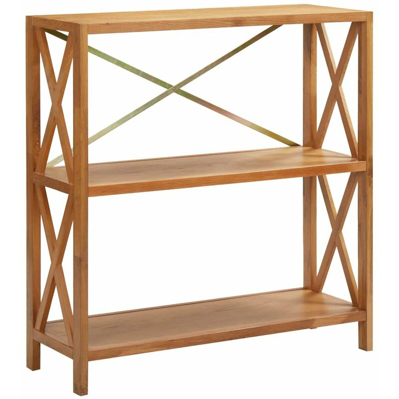 

Estanteria de 3 niveles madera maciza de roble 80x30x87 cm