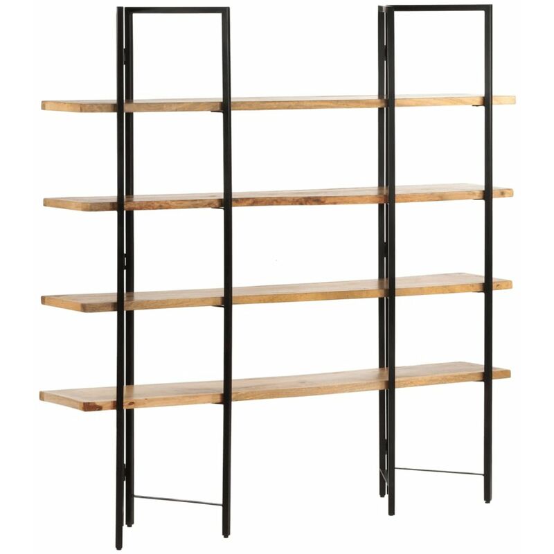 

Estanteria de 4 niveles madera maciza de mango 160x35x160 cm