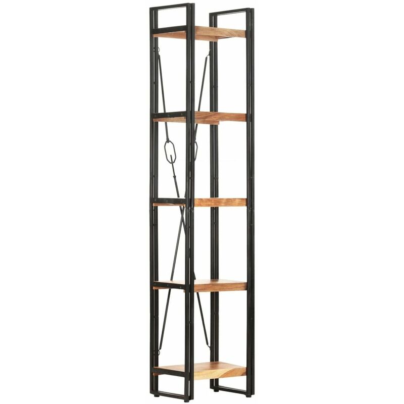 

Estanteria de 5 niveles madera maciza de acacia 40x30x180 cm