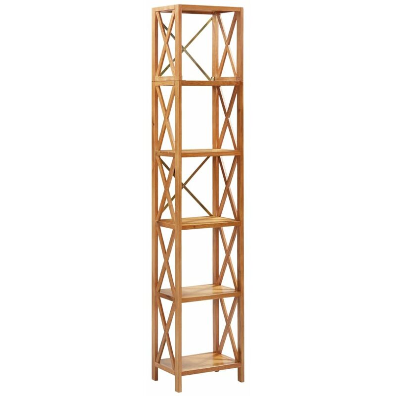 

Estanteria de 6 niveles madera maciza de roble 40x30x205 cm