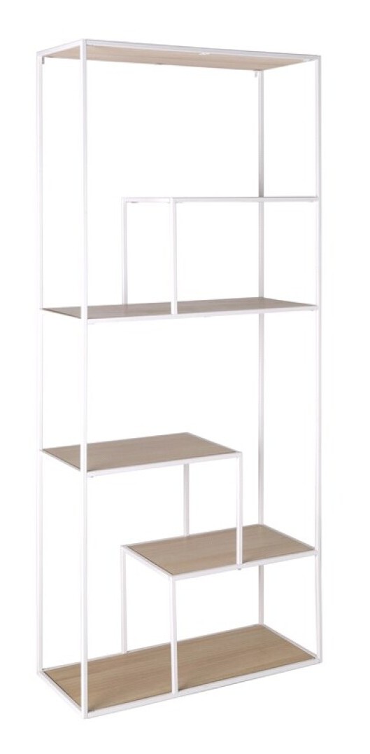 

Estantería de 76 cm de ancho de color blanco.