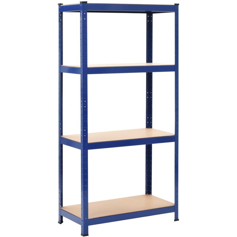 

Estanteria de acero y MDF 80x40x160 cm azul