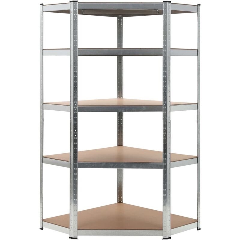 

Estanteria de acero y MDF 90x90x180 cm plateado