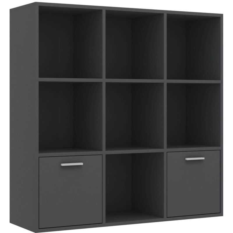 

vidaXL Estantería de Aglomerado 98x30x98 cm Gris - Gris