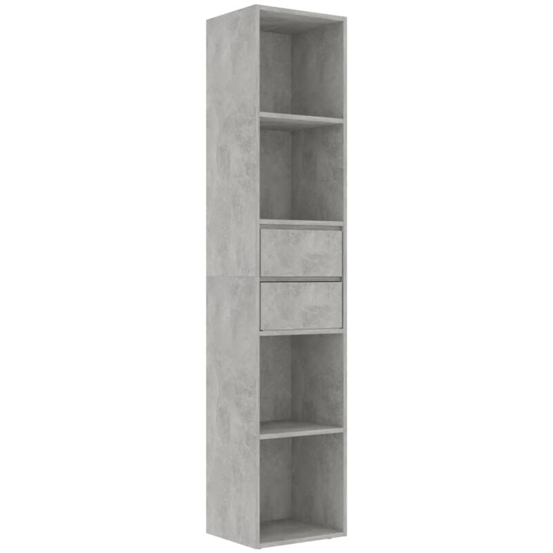 

vidaXL Estantería de Aglomerado 36x30x171 cm Gris Hormigón - Gris