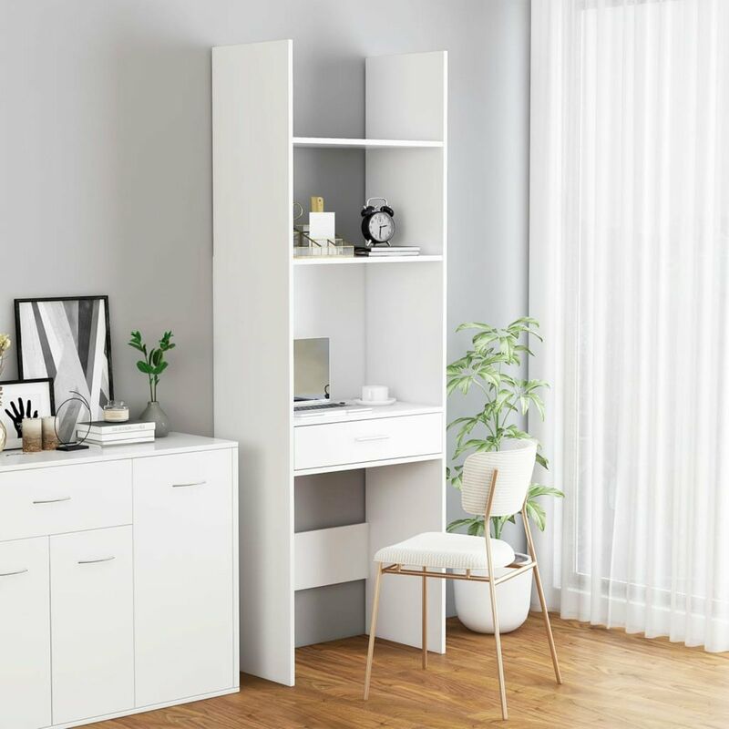 

Estanteria de aglomerado blanco 60x35x180 cm