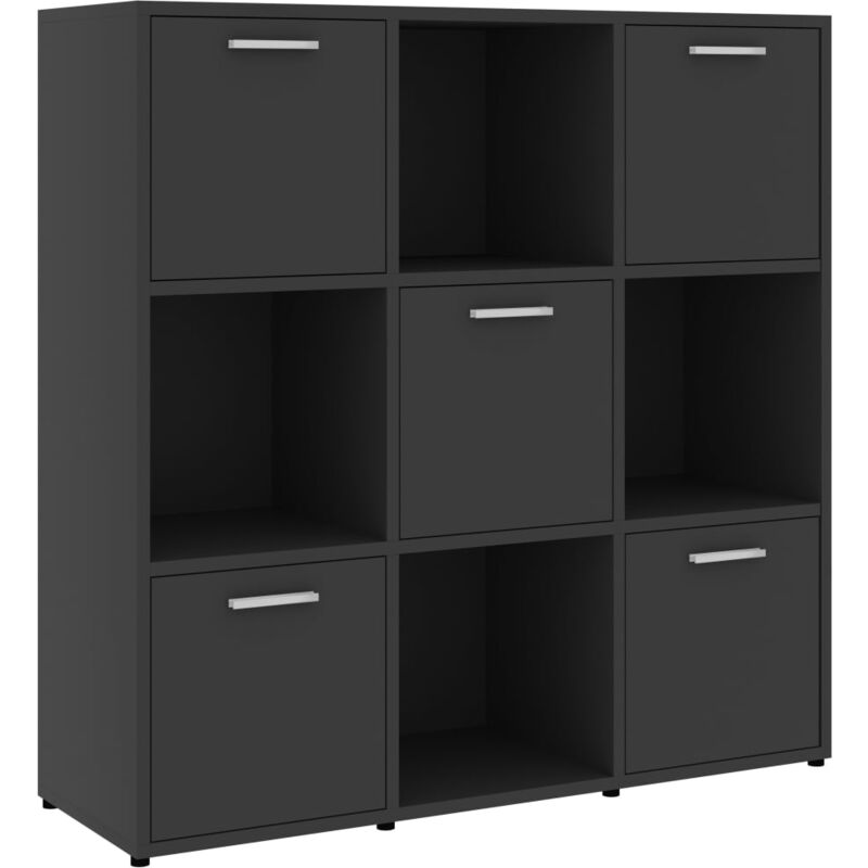 

vidaXL Estantería de Aglomerado 90x30x90 cm Gris - Gris