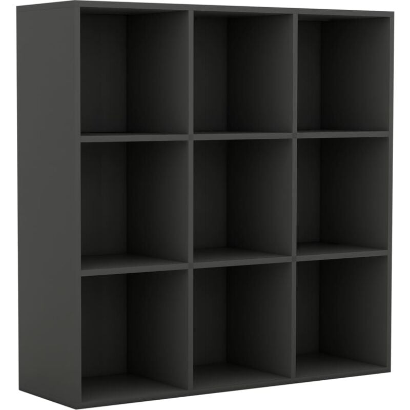

vidaXL Estantería de Aglomerado 98x30x98 cm Gris - Gris